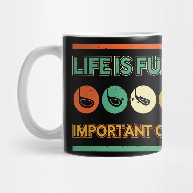 Life is Full of Important Choices Funny Golf Retro by aneisha